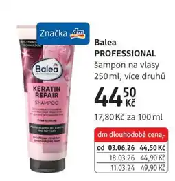 dm drogerie Balea Professional nabídka