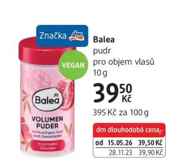 dm drogerie Balea nabídka