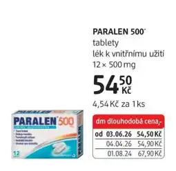 dm drogerie Paralen 500 nabídka