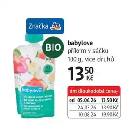 dm drogerie babylove nabídka