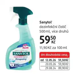 dm drogerie SANYTOL nabídka