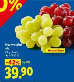 Lidl HROZNY STOLNÍ MIX nabídka