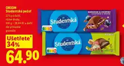 Lidl Orion Studentská pečeť nabídka
