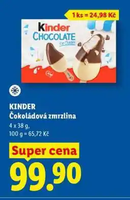 Lidl KINDER Čokoládová zmrzlina nabídka