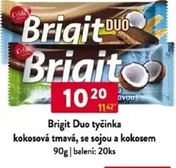 Qanto Brigit Duo tyčinka kokosová tmavá, se sojou a kokosem nabídka