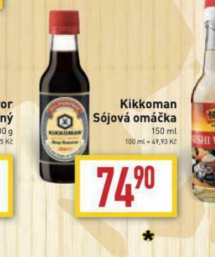 Billa Kikkoman sójová omáčka nabídka