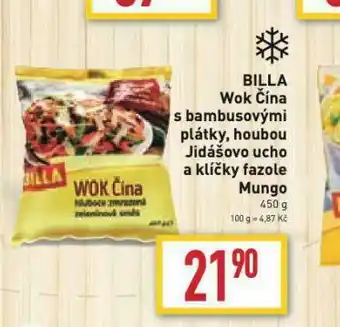 Billa Billa wok čína s bambusovými plátky nabídka