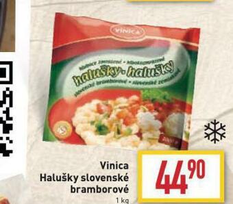 Billa Vinica halušky slovenské bramborové nabídka