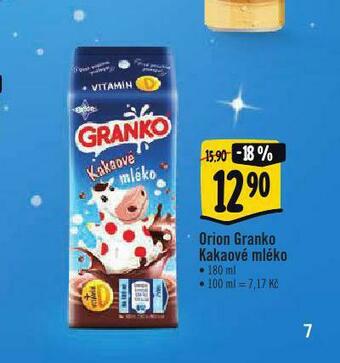 Albert Orion granko kakaové mléko nabídka