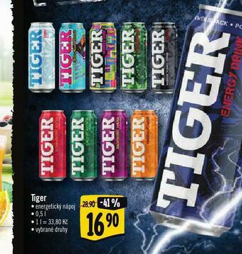 Albert Tiger energy drink nabídka