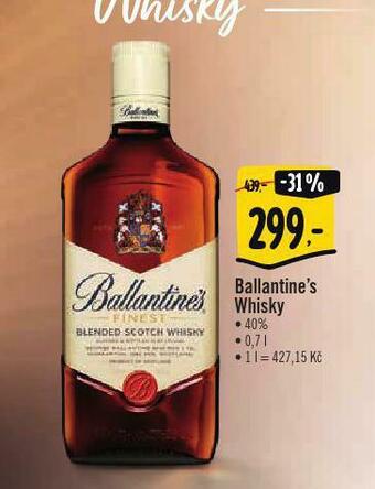 Albert Ballantine´s whisky nabídka