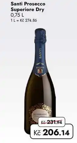 TRAVEL FREE Santi Prosecco Superiore Dry nabídka