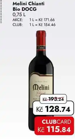 TRAVEL FREE Melini Chianti Bio DOCG nabídka