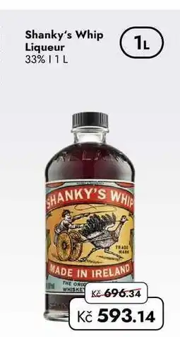 TRAVEL FREE Shanky's Whip Liqueur 33% nabídka