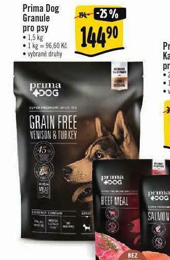 Albert Prima dog granule pro psy nabídka