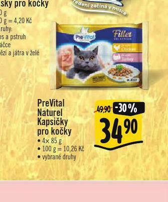 Albert Prevital naturel kapsičky pro kočky nabídka