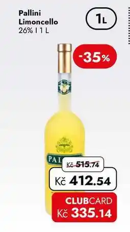 TRAVEL FREE Pallini Limoncello 26% nabídka