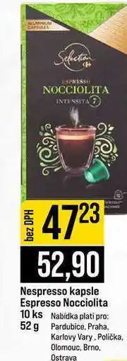 Jip Nespresso kapsle Espresso Nocciolita 10 ks Nabídka plati pro nabídka