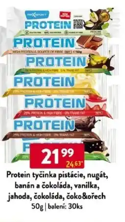 Qanto Protein tyčinka pistácie, nugát, banán a čokoláda, vanilka, jahoda, čokoláda, čoko&ořech nabídka