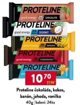 Qanto Proteline čokoláda, kokos, banán, jahoda, vanilka nabídka