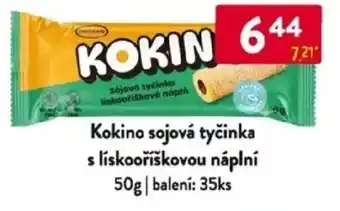 Qanto Kokino sojová tyčinka s lískooříškovou náplní nabídka