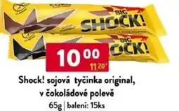 Qanto Shock! sojová tyčinka original, v čokoládové polevě nabídka