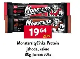 Qanto Monsters tyčinka Protein jahoda, kakao nabídka