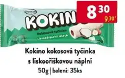 Qanto Kokino kokosová tyčinka s lískooříškovou náplní nabídka