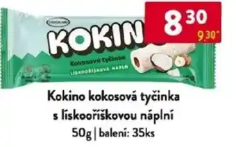 Qanto Kokino kokosová tyčinka s lískooříškovou náplní nabídka