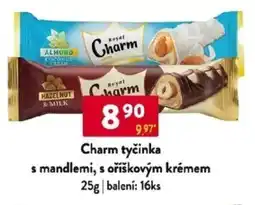 Qanto Charm tyčinka s mandlemi, s oříškovým krémem nabídka