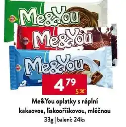 Qanto Me&You oplatky s náplní kakaovou, lískooříškovou, mléčnou nabídka