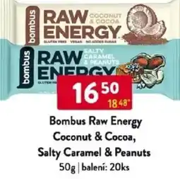 Qanto Bombus Raw Energy Coconut & Cocoa, Salty Caramel & Peanuts nabídka
