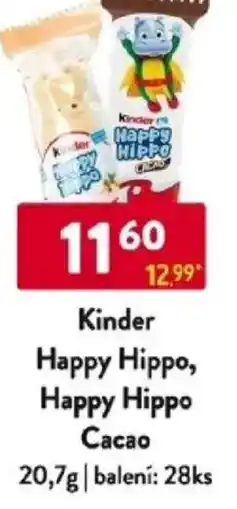 Qanto Kinder Happy Hippo, Happy Hippo Cacao nabídka