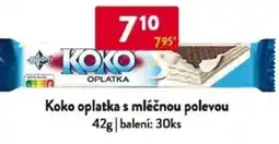 Qanto Koko oplatka s mléčnou polevou nabídka