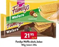 Qanto Familys Waffle ořech, kakao nabídka