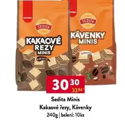 Qanto Sedita Minis Kakaové řezy, Kávenky nabídka