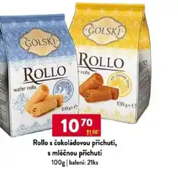 Qanto Rollo s čokoládovou příchutí, s mléčnou příchutí nabídka