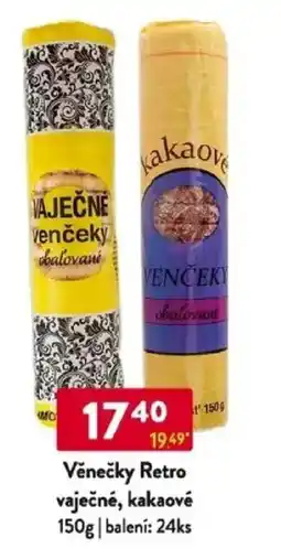Qanto Věnečky Retro vaječné, kakaové nabídka