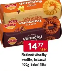 Qanto Rodinné věnečky vanilka, kakaové nabídka