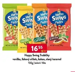 Qanto Happy Swing Trubičky vanilka, lískový oříšek, kakao, slaný karamel nabídka