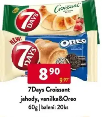 Qanto 7Days Croissant jahody, vanilka&Oreo nabídka
