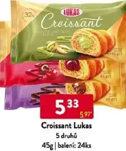 Qanto Croissant Lukas 5 druhů nabídka