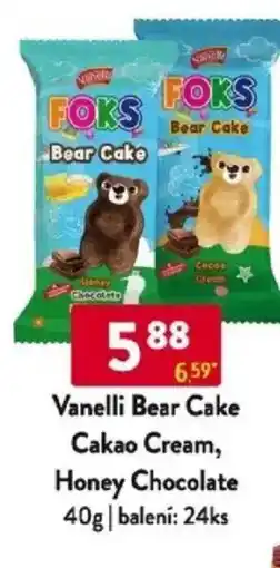Qanto Vanelli Bear Cake Cakao Cream, Honey Chocolate nabídka