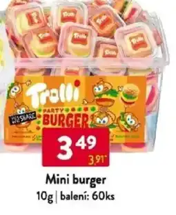 Qanto Mini burger nabídka