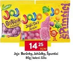 Qanto Jojo Borůvky, Jahůdky, Špuntíci nabídka