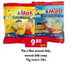 Qanto Pat a Mat ovocné želé, ovocné želé crazy nabídka