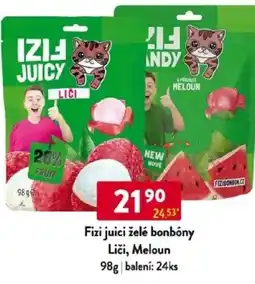 Qanto Fizi juici želé bonbóny Liči, Meloun nabídka