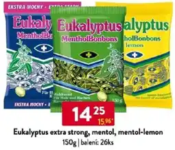 Qanto Eukalyptus extra strong, mentol, mentol-lemon nabídka