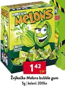 Qanto Žvýkačka Melons bubble gum nabídka