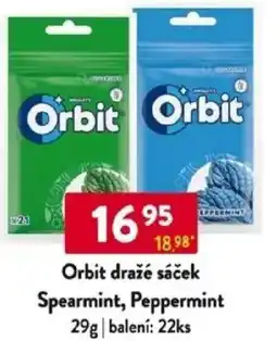 Qanto Orbit dražé sáček Spearmint, Peppermint nabídka